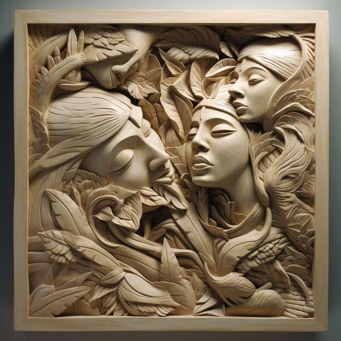 نموذج ثلاثي الأبعاد لآلة CNC 3D Art 